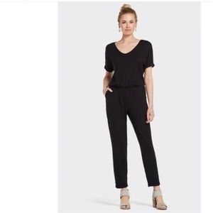 MICHAEL STARS BLACK V-Neck Jumpsuit